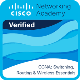 Cisco Certified Network Associate: Switching, Routing, and Wireless Essentials badge