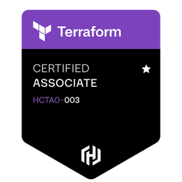HashiCorp Certified: Terraform Associate badge