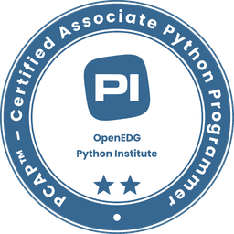 Python Institute Certified Associate in Python Programming (PCAP-31-03) badge